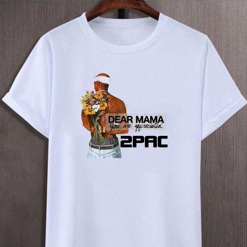 2Pac Dear Mama T-shirt, Retro Tupac Rapper Tee, Tupac Rap Legend Tee for Fans
