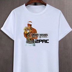 2Pac Dear Mama T-shirt, Retro Tupac Rapper Tee, Tupac Rap Legend Tee for Fans