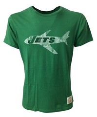Retro Sport T-Shirt Men Half Sleeve Green 100% Cotton Made in USA Size M