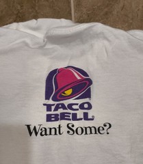 Vintage 90s Taco Bell Shirt Yo Quiero Dog 1998 Want Some White Sz L