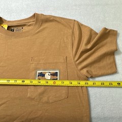 Carhartt Relaxed Fit Small Pocket T-Shirt Camo Logo Brown Short Sleeve Tee NWT