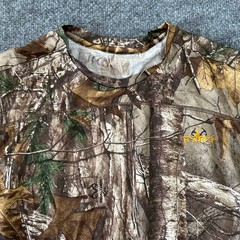 Habit Shirt Mens Size L Realtree Camo Green Short Sleeve Hunting Performance Tee