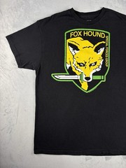Vintage Metal Gear Solid FOXHOUND Promo T-Shirt Large Konami Gaming Tee