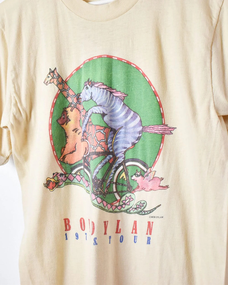 Vintage 70s Neutral Bob Dylan 1978 US Tour Single Stitch 70s Single shirt