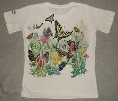 BUTTERFLY GARDEN-Butterflies Flowers Plants Insects Nature Science T shirt S-XXL