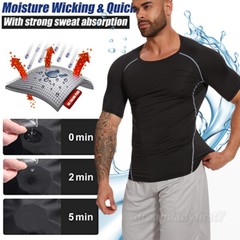 Mens Compression Athletic Fitness Shirt Base Layer Tops Tight Dry Sports Gym Tee