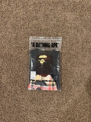A Bathing Ape BAPE Black Ape Head Logo Graphic Crew Neck Tee Shirt M
