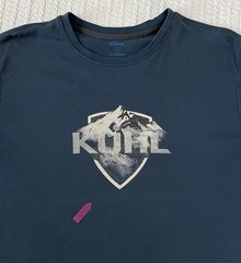 Kuhl Born In The Mountains Logo Organic Cotton Shirt LG 21” X 29” Wild Fibre