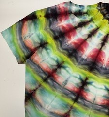 Handmade Ice Tie Dye Unisex T-Shirt Size XL Multicolor Design Gildan Tee NEW