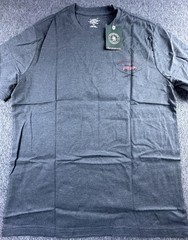 G.H. Bass & Co. Shirt Men Medium Asphalt Heather Rock Mills Lake Graphic Tee New