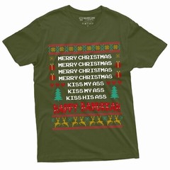 Men’s Holiday Funny Shirt Merry Christmas Happy Hanukkah T-shirt classic movie T