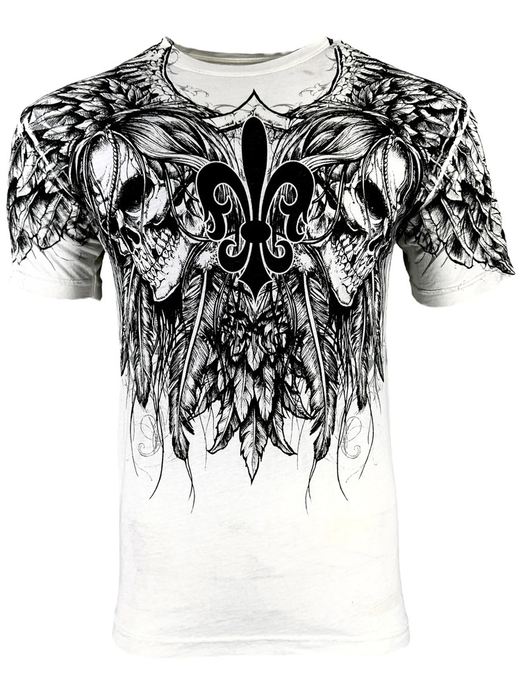 Xtreme Couture By Affliction Men’s T-shirt Gather Biker Wings S-6XL
