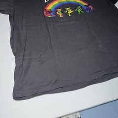 Grateful Dead T-Shirt Unisex 2XL 50-52 Dancing Bears Rainbow Graphic Tee Gray