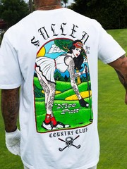 Sullen Men’s Nice Putt Short Sleeve Premium T-shirt Tattoo Girl Golfing Tee FORE