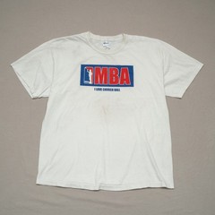 Y2k 2000s MBA Mormon Basketball Parody Moroni Parody Shirt XL White Distressed
