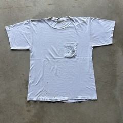 Vintage 90s Sporting Life Shirt Size XL White Deer Nature Pocket Art Animal Buck