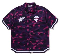 A BATHNIG APE Men’s COLOR CAMO WARM UP SS SHIRT 1M30132314 bz