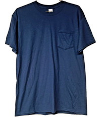 Gildan Ultra Cotton Navy Dark Blue Short Sleeve T Shirt Men’s Large New