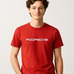 Poorsche T-Shirt Motorsport Apparel for Gearheads, Sports Car Lover Gift