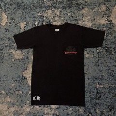 Chrome Hearts Early 2000s Red Horseshoe Scroll Tee Size Small