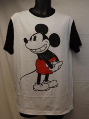 New Mickey Mouse Disney Adult Unisex Mens Sizes S-M Licensed White Shirt