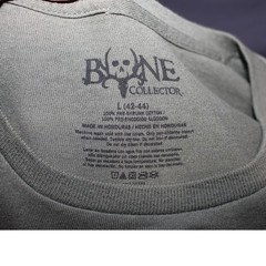 Bone Collector Long Sleeve Graphic T-Shirt | Olive Green | Skull Logo | Size L