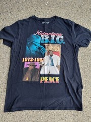 Biggie Smalls The Notorious B.I.G. Men’s T-Shirt Rest In Peace Rap Tee Large