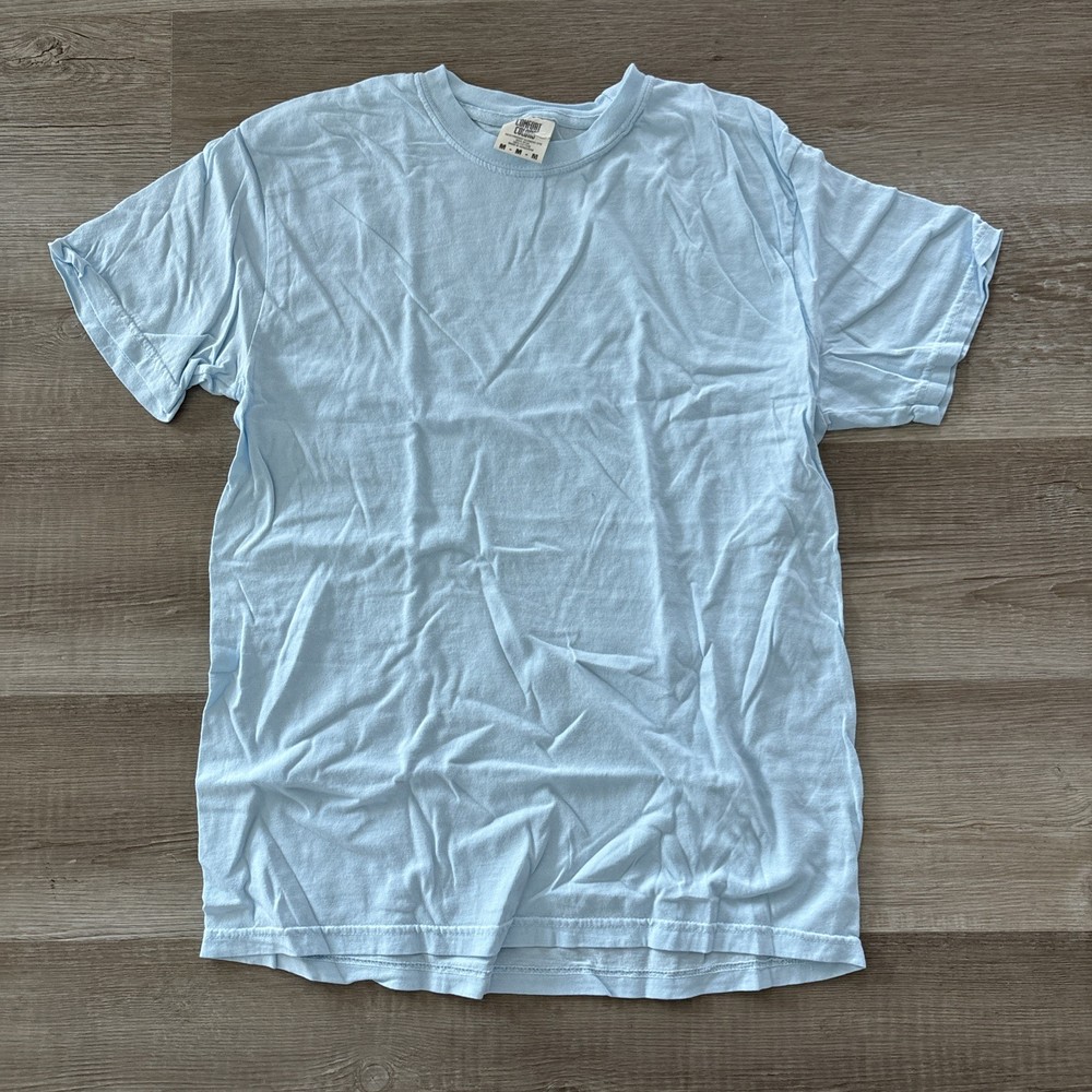 Light Blue Comfort Colors Plain T-shirt – Medium Unisex
