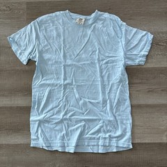 Light Blue Comfort Colors Plain T-shirt – Medium Unisex