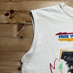 Vintage 80s 90s Free Weights Bodybuilding Fitness Workout Shirt Size XL