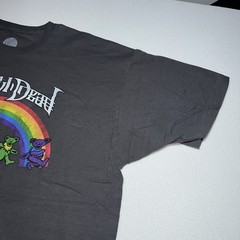 Grateful Dead T-Shirt Unisex 2XL 50-52 Dancing Bears Rainbow Graphic Tee Gray