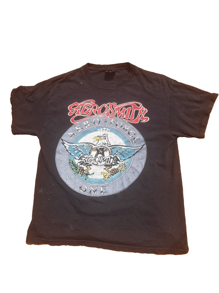 Vintage Aerosmith Tour T-Shirt XL Concert Band Tee 90s 00s Rock