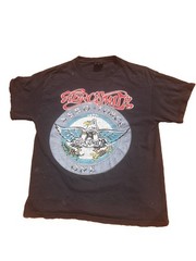 Vintage Aerosmith Tour T-Shirt XL Concert Band Tee 90s 00s Rock