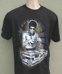 Bruce Lee Men’s T-Shirt Karate Kung Fu Legend Martial Arts DJ Music