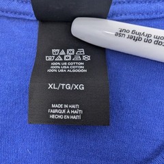 Hanes Men’s Super Bowl 50 Bud Light Graphic Tee Royal Blue Size XL
