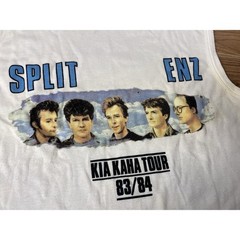 Vintage Band T Shirt Split Enz 1983 84 Kia Kaha Tour Size Small Sleeveless
