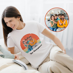 Customise Your Own Photo Unisex T-shirt – Retro Vintage Style