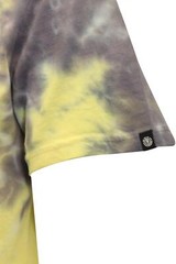 Element Men’s T-Shirt Yellow Dark Grey Tie-Dye Mushroom Graphic S/S (S17)
