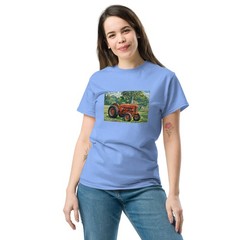 T Shirt Unisex classic tee Blue Tan White Gray S-M-L-XL-XXL