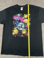 Vtg Palomar Observatory T-shirt Mens XL Black Astronomy Galaxy Space Earth Y2K