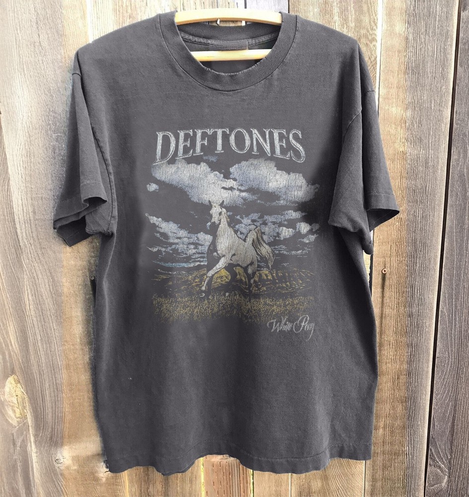NEW! RARE Deftones White Pony Album Unisex Charcoal Cotton T-shirt
