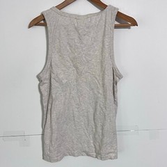 Hm Mens Muscle Tank Top T-Shirt Size S Grey Graphic Print Sleevless Tee