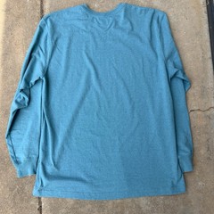Carhartt Loose Fit Heavyweight Long Sleeve Logo Original Blue Men’s Large