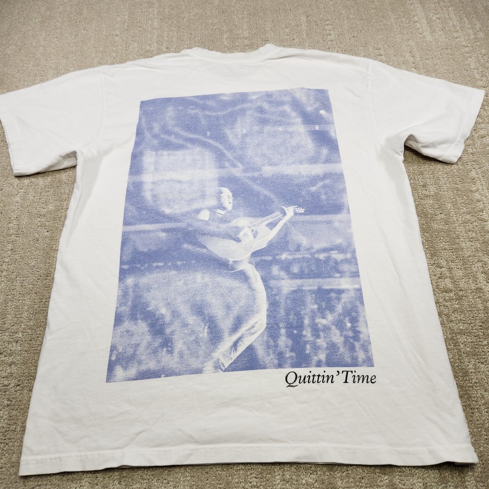 Zach Bryan Shirt Adult Medium Quittin Time Tour Heavy Cotton Country Music White