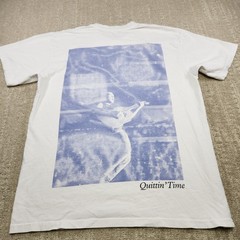 Zach Bryan Shirt Adult Medium Quittin Time Tour Heavy Cotton Country Music White