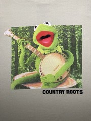 Disney The Muppets KERMIT THE FROG “Country Roots” Banjo T-Shirt Unisex Small