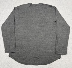 Goodlife Shirt Mens 2XL Gray Long Sleeve Curved Hem Tri-Blend Tee Made USA