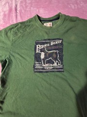 G.H. Bass & Company Brown Boxer Marine Motor Oil Graphic T-Shirt