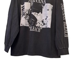 Nirvana BLEACH VTG Kurt Cobain Sub Pop Long Sleeve Grunge Band XL Shirt REPRINT