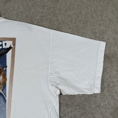 VTG 90’s Wrangler T-shirt XL? White Buck Stops Here USA (Stains)
